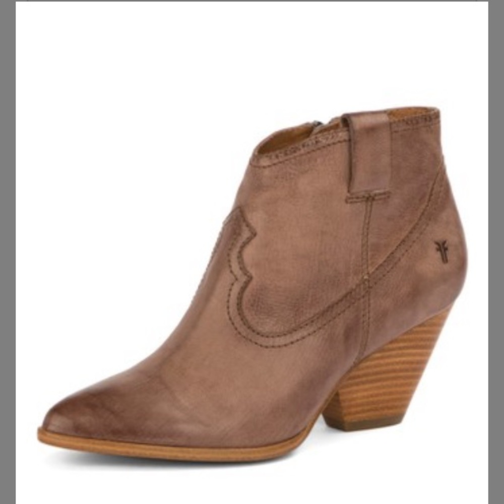 FRYE DUSTY ROSE REINA LEATHER BOOTIE - SIZE 9 NEW